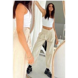 Lioness La‎ Mesa Crossover Front Corduroy Trousers Size L